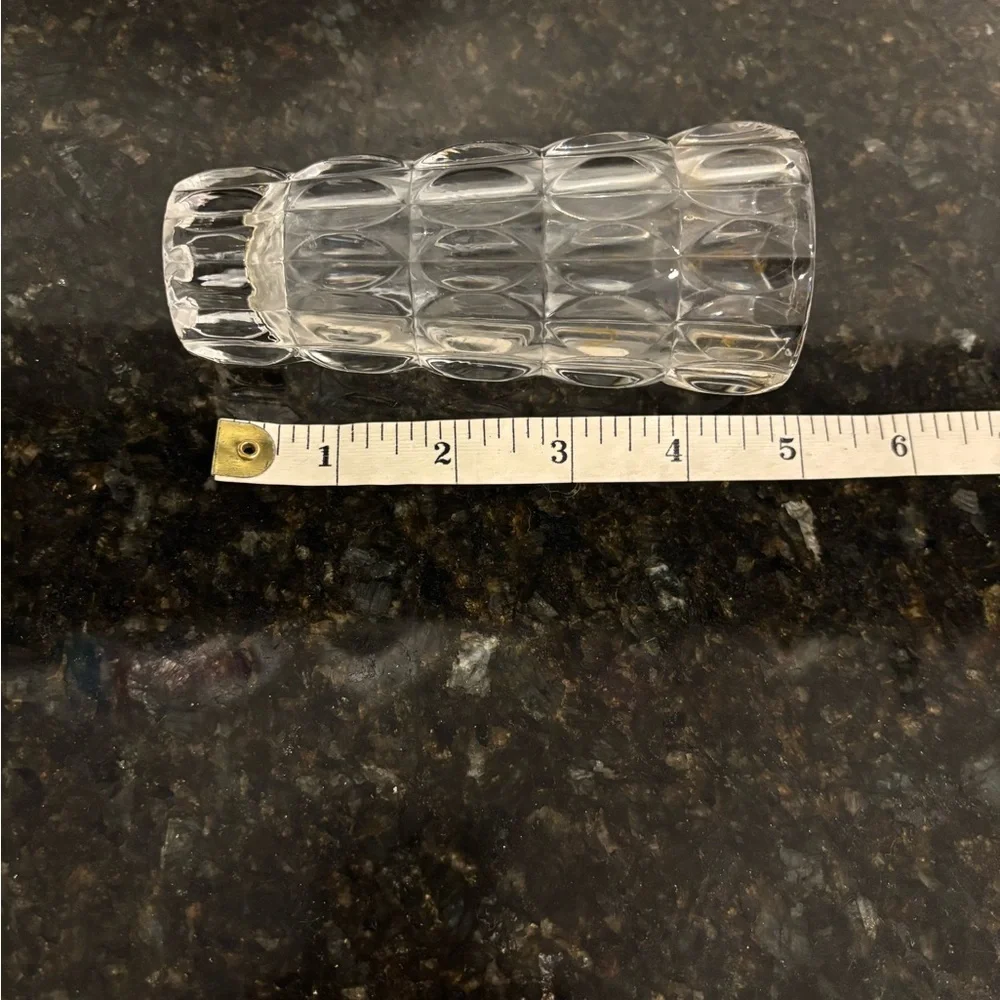 5” Cut Glass Flower Bud Vase
